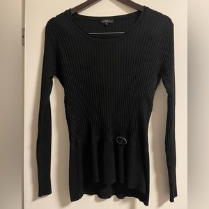 Black knit sweater